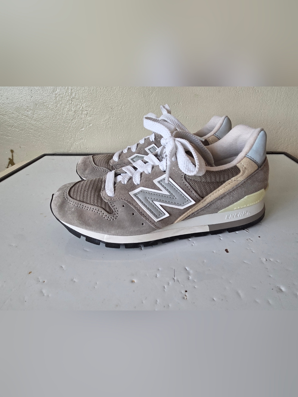 New Balance 996  Grey Suede Sneakers Shoes